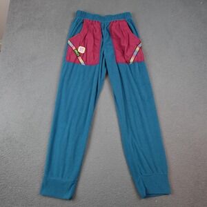 Vander Jacket Pants Womens Large Teal Waffle Knit Jogger Remellyd Melanzana